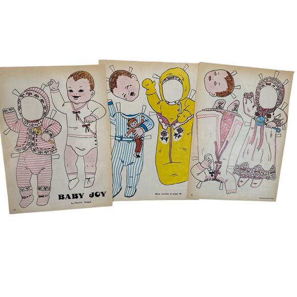 Doll Reader Magazine Assorted Collection of Paper Doll, Clothing, Hats  1978 - Picture 2 of 2